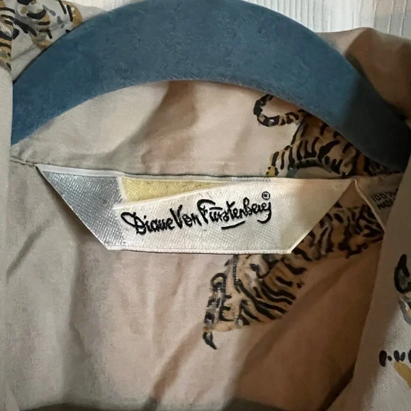 Dianne Von Furstenberg tiger print jumpsuit vintage - Picture 9 of 11